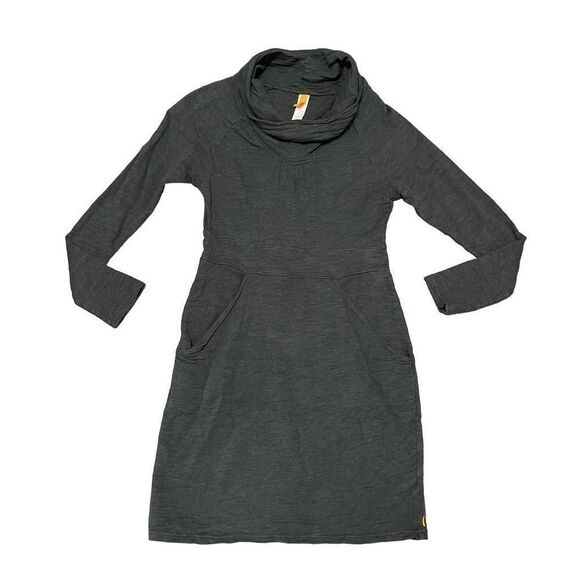 Lucy Cowl Neck Sweater Dress Long Sleeve Pockets Small - Picture 1 of 6
